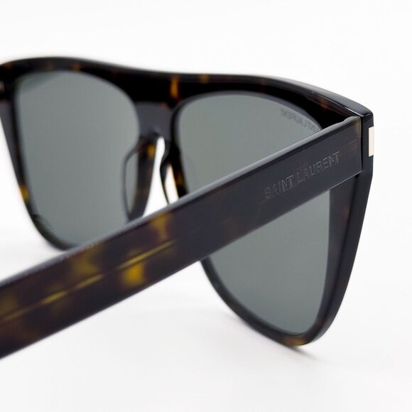 NEW SAINT LAURENT SUNGLASSES SL1 SLIM 002 UNISEX HAVANA SQUARE EYEWEAR SL 1 SLIM - Picture 4 of 7